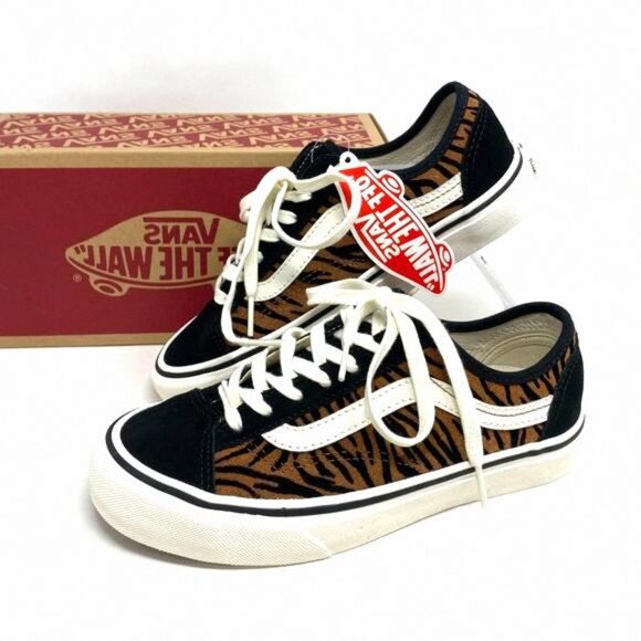 VANS Style 36 Decon SF Sneaker Women Size Animal VN0A5HYR9ZY Suede Brown Stripes - Picture 10 of 12